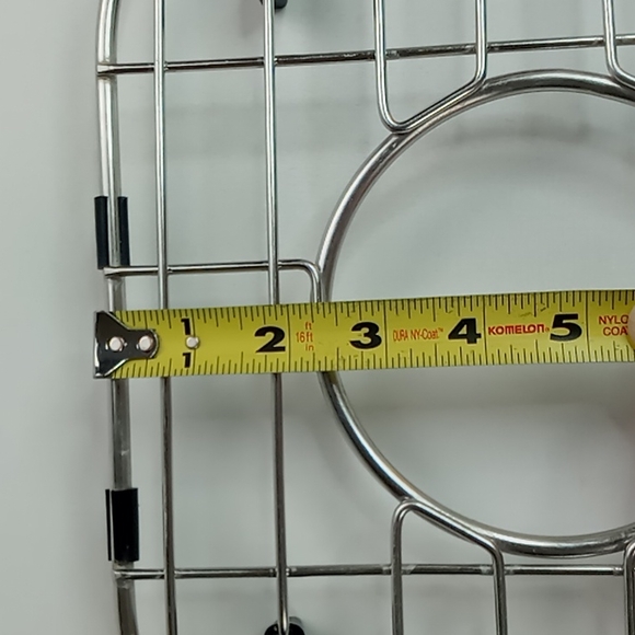 Stainless Steel Heavy Duty Dishwasher Safe Footed Sink Grids/Protectors Set Of 2 - Picture 3 of 13